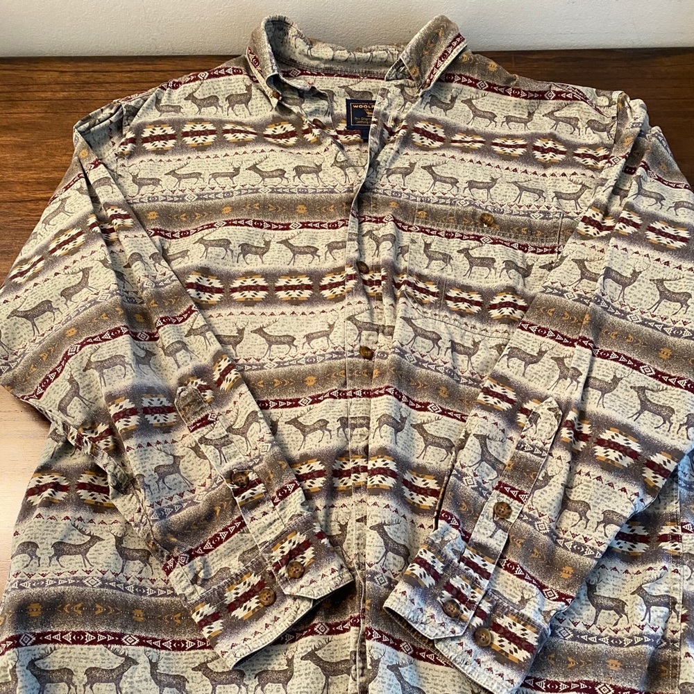 Super sick deer button up 🦌🦌🦌